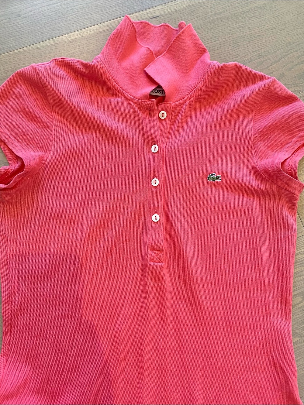 Lacoste Coral Pink Short Sleeve Polo dress
